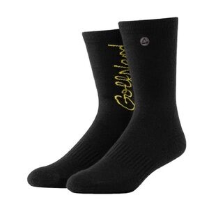 TRAVIS MATHEW CUATER MENS GOLF SOCKS TIME CAPSULE GOLF NERD BLACK OS NWT